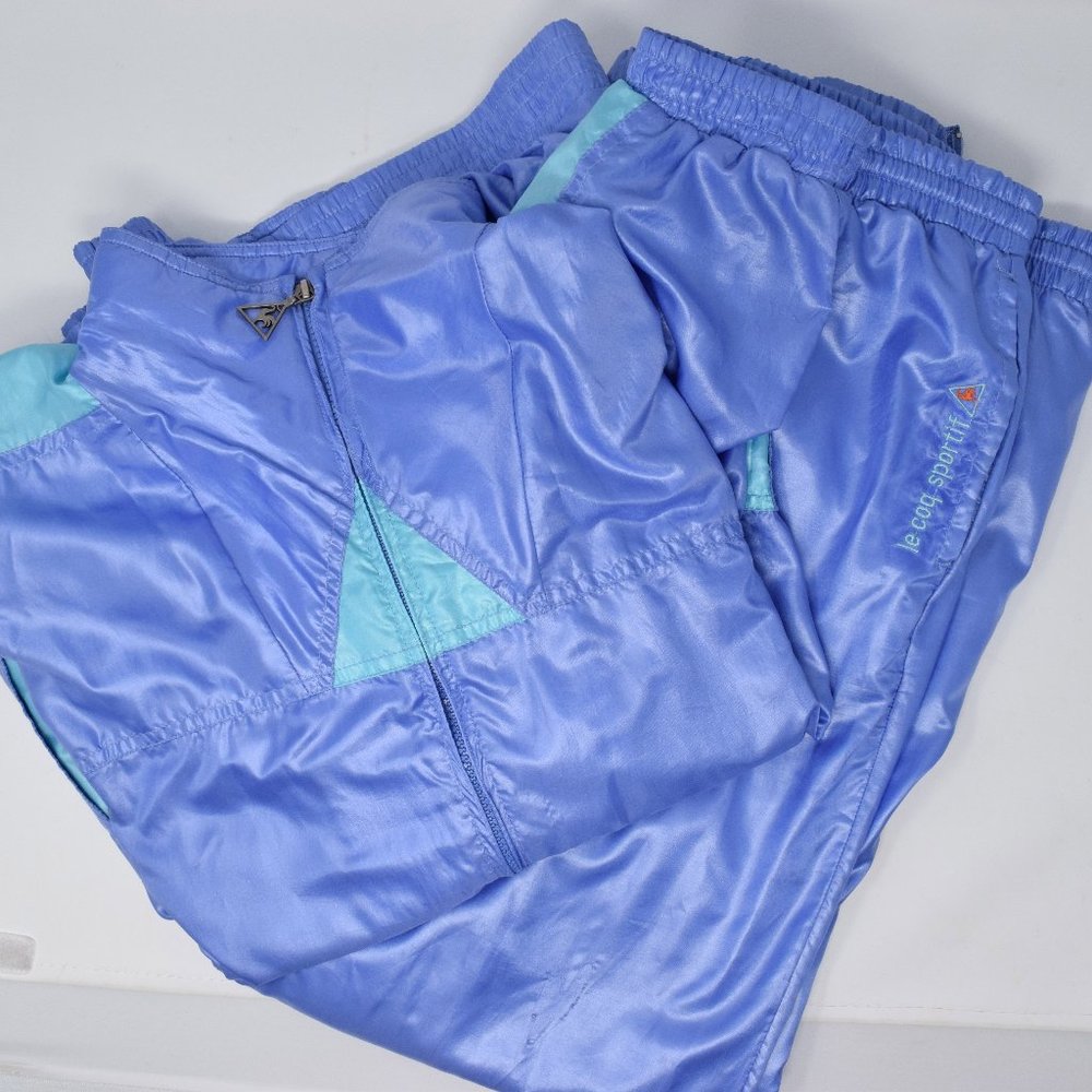 Le Coq Sportif Blue and Teal Jacket